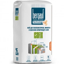 Клей для теплоизоляции BERGAUF Isofix 25 кг