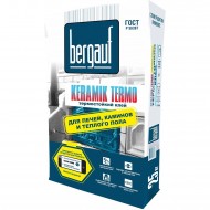 Клей для облицовки печей и каминов BERGAUF Keramik Termo 25 кг