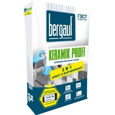 Клей универсальный для плитки BERGAUF Keramik Profi 25 кг