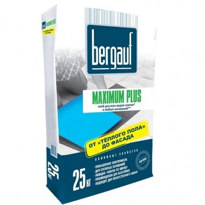 Клей для плитки BERGAUF Keramik Maximum Plus 25 кг