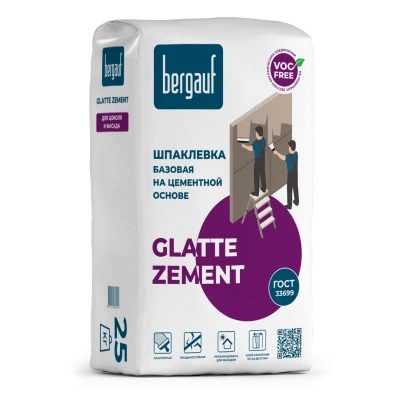 Шпатлевка цементная BERGAUF Glatte Zement 25 кг