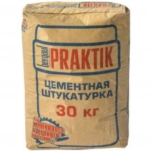 Штукатурка цементная BERGAUF Praktik 30 кг