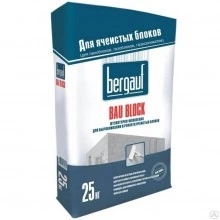 Штукатурка-шпаклевка цементная BERGAUF Bau Block 25 кг